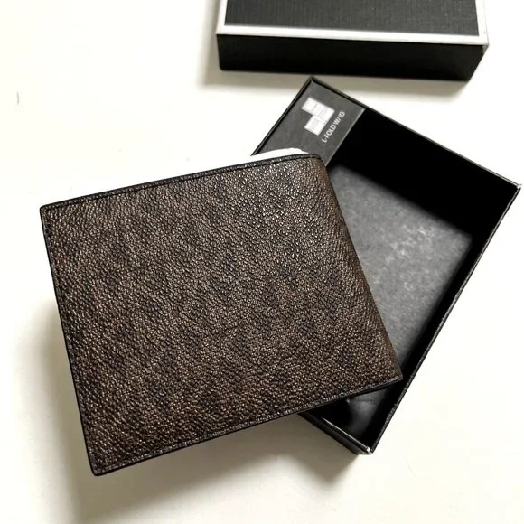 Michael Kors Brown Monogram Bifold Wallet - Picture 8 of 9